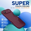 image:imageMiracase Silicone amp Magnetic for iPhone 18 Pro Max Case Capri BlueWine Red