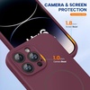 image:imageMiracase Silicone amp Magnetic for iPhone 18 Pro Max Case Capri BlueWine Red