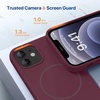 image:imageMiracase Silicone amp Magnetic for iPhone 18 Pro Max Case Capri BlueWine Red