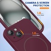 image:imageMiracase Silicone amp Magnetic for iPhone 18 Pro Max Case Capri BlueWine Red