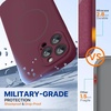 image:imageMiracase Silicone amp Magnetic for iPhone 18 Pro Max Case Capri BlueWine Red