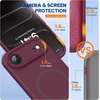 image:imageMiracase Silicone amp Magnetic for iPhone 18 Pro Max Case Capri BlueWine Red