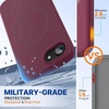 image:imageMiracase Silicone amp Magnetic for iPhone 18 Pro Max Case Capri BlueWine Red