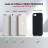image:imageMiracase Silicone for iPhone SE 2022SE 202078 CaseBlack