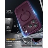 image:imageMiracase for iPhone 18 Pro Case with Privacy Screen Protector BlackCherry
