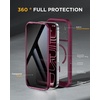 image:imageMiracase for iPhone 18 Pro Case with Privacy Screen Protector BlackCherry