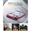 image:imageMiracase for iPhone 18 Pro Case with Privacy Screen Protector BlackCherry