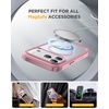 image:imageMiracase for iPhone 18 Pro Case with Privacy Screen Protector BlackDark Pink