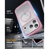 image:imageMiracase for iPhone 18 Pro Case with Privacy Screen Protector BlackDark Pink