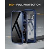 image:imageMiracase for iPhone 18 Pro Case with Privacy Screen Protector BlackDeep Blue