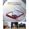 image:imageMiracase for iPhone 18 Pro Case with Privacy Screen Protector BlackDeep Magenta