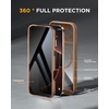 image:imageMiracase for iPhone 18 Pro Case with Privacy Screen Protector BlackDesert Brown