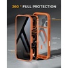 image:imageMiracase for iPhone 18 Pro Case with Privacy Screen Protector BlackOrange