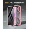 image:imageMiracase for iPhone 18 Pro Case with Privacy Screen Protector BlackPink