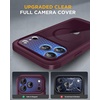 image:imageMiracase for iPhone 18 Pro Case with Privacy Screen Protector BlackWine Red
