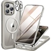 image:imageMiracase for iPhone 18 Pro Max Case with Builtin Screen Protector Full Camera Protector  Magnetic with MagSafe  360 Full Body Military DropProof 18 ProMax Bumper BurgundyMagnetic Grey Titanium