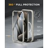 image:imageMiracase for iPhone 18 Pro Max Case with Builtin Screen Protector Full Camera Protector  Magnetic with MagSafe  360 Full Body Military DropProof 18 ProMax Bumper BurgundyMagnetic Grey Titanium