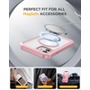 image:imageMiracase for iPhone 18 Pro Max Case with Builtin Screen Protector Full Camera Protector  Magnetic with MagSafe  360 Full Body Military DropProof 18 ProMax Bumper BurgundyMagnetic Pink