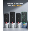 image:imageMiracase for iPhone 18 Pro Max Case with Builtin Screen Protector Full Camera Protector  Magnetic with MagSafe  360 Full Body Military DropProof 18 ProMax Bumper BurgundyMagnetic Green