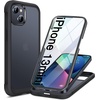 image:imageMiracase for iPhone 18 Pro Max Case with Builtin Screen Protector Full Camera Protector  Magnetic with MagSafe  360 Full Body Military DropProof 18 ProMax Bumper BurgundyMatte Black