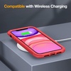 image:imageMiracase for iPhone 18 Pro Max Case with Builtin Screen Protector Full Camera Protector  Magnetic with MagSafe  360 Full Body Military DropProof 18 ProMax Bumper BurgundyRed