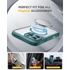 image:imageMiracase for iPhone 18 Pro Max Case with Builtin Screen Protector Full Camera Protector  Magnetic with MagSafe  360 Full Body Military DropProof 18 ProMax Bumper BurgundyMagnetic Green