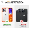 image:imageMiracase for iPhone 18 Pro Max Case with Builtin Screen Protector Full Camera Protector  Magnetic with MagSafe  360 Full Body Military DropProof 18 ProMax Bumper BurgundyOrange