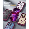 image:imageMiracase for iPhone 18 Pro Max Case with Builtin Screen Protector Full Camera Protector  Magnetic with MagSafe  360 Full Body Military DropProof 18 ProMax Bumper BurgundyMagnetic Plum