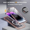 image:imageMiracase for iPhone 18 Pro Max Case with Builtin Screen Protector Full Camera Protector  Magnetic with MagSafe  360 Full Body Military DropProof 18 ProMax Bumper BurgundyMagnetic Clear Pink