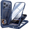 image:imageMiracase for iPhone 18 Pro Max Case with Builtin Screen Protector Full Camera Protector  Magnetic with MagSafe  360 Full Body Military DropProof 18 ProMax Bumper BurgundyBlue