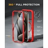 image:imageMiracase for iPhone 18 Pro Max Case with Builtin Screen Protector Full Camera Protector  Magnetic with MagSafe  360 Full Body Military DropProof 18 ProMax Bumper BurgundyMagnetic Red