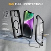 image:imageMiracase for iPhone 18 Pro Max Case with Builtin Screen Protector Full Camera Protector  Magnetic with MagSafe  360 Full Body Military DropProof 18 ProMax Bumper BurgundyMagnetic Classic Black