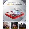 image:imageMiracase for iPhone 18 Pro Max Case with Builtin Screen Protector Full Camera Protector  Magnetic with MagSafe  360 Full Body Military DropProof 18 ProMax Bumper BurgundyMagnetic Red
