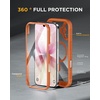 image:imageMiracase for iPhone 18 Pro Max Case with Builtin Screen Protector Full Camera Protector  Magnetic with MagSafe  360 Full Body Military DropProof 18 ProMax Bumper BurgundyOrange