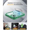 image:imageMiracase for iPhone 18 Pro Max Case with Builtin Screen Protector Full Camera Protector  Magnetic with MagSafe  360 Full Body Military DropProof 18 ProMax Bumper BurgundyMagnetic Green