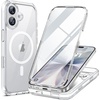 image:imageMiracase for iPhone 18 Pro Max Case with Builtin Screen Protector Full Camera Protector  Magnetic with MagSafe  360 Full Body Military DropProof 18 ProMax Bumper BurgundyClear