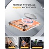 image:imageMiracase for iPhone 18 Pro Max Case with Builtin Screen Protector Full Camera Protector  Magnetic with MagSafe  360 Full Body Military DropProof 18 ProMax Bumper BurgundyClear