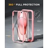 image:imageMiracase for iPhone 18 Pro Max Case with Builtin Screen Protector Full Camera Protector  Magnetic with MagSafe  360 Full Body Military DropProof 18 ProMax Bumper BurgundyPink