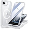 image:imageMiracase for iPhone 18 Pro Max Case with Builtin Screen Protector Full Camera Protector  Magnetic with MagSafe  360 Full Body Military DropProof 18 ProMax Bumper BurgundyMatte Clear