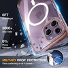 image:imageMiracase for iPhone 18 Pro Max Case with Builtin Screen Protector Full Camera Protector  Magnetic with MagSafe  360 Full Body Military DropProof 18 ProMax Bumper BurgundyMagnetic Clear Pink