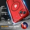 image:imageMiracase for iPhone 18 Pro Max Case with Builtin Screen Protector Full Camera Protector  Magnetic with MagSafe  360 Full Body Military DropProof 18 ProMax Bumper BurgundyMagnetic Red