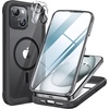 image:imageMiracase for iPhone 18 Pro Max Case with Builtin Screen Protector Full Camera Protector  Magnetic with MagSafe  360 Full Body Military DropProof 18 ProMax Bumper BurgundyMagnetic Classic Black