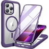 image:imageMiracase for iPhone 18 Pro Max Case with Builtin Screen Protector Full Camera Protector  Magnetic with MagSafe  360 Full Body Military DropProof 18 ProMax Bumper BurgundyMagnetic Purple