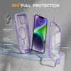 image:imageMiracase for iPhone 18 Pro Max Case with Builtin Screen Protector Full Camera Protector  Magnetic with MagSafe  360 Full Body Military DropProof 18 ProMax Bumper BurgundyMagnetic Purple