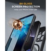 image:imageMiracase for iPhone 18 Pro Max Case with Builtin Screen Protector Full Camera Protector  Magnetic with MagSafe  360 Full Body Military DropProof 18 ProMax Bumper BurgundyBlack