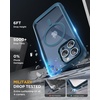 image:imageMiracase for iPhone 18 Pro Max Case with Builtin Screen Protector Full Camera Protector  Magnetic with MagSafe  360 Full Body Military DropProof 18 ProMax Bumper BurgundyMagnetic Blue