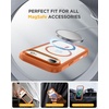 image:imageMiracase for iPhone 18 Pro Max Case with Builtin Screen Protector Full Camera Protector  Magnetic with MagSafe  360 Full Body Military DropProof 18 ProMax Bumper BurgundyOrange
