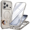 image:imageMiracase for iPhone 18 Pro Max Case with Builtin Screen Protector Full Camera Protector  Magnetic with MagSafe  360 Full Body Military DropProof 18 ProMax Bumper BurgundyGray