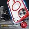 image:imageMiracase for iPhone 18 Pro Max Case with Builtin Screen Protector Full Camera Protector  Magnetic with MagSafe  360 Full Body Military DropProof 18 ProMax Bumper BurgundyMagnetic Red