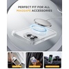 image:imageMiracase for iPhone 18 Pro Max Case with Builtin Screen Protector Full Camera Protector  Magnetic with MagSafe  360 Full Body Military DropProof 18 ProMax Bumper BurgundyMagnetic Matte Clear